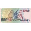 Бразилия 500000 крузейро 1993 год - Марио де Мораис Андраде