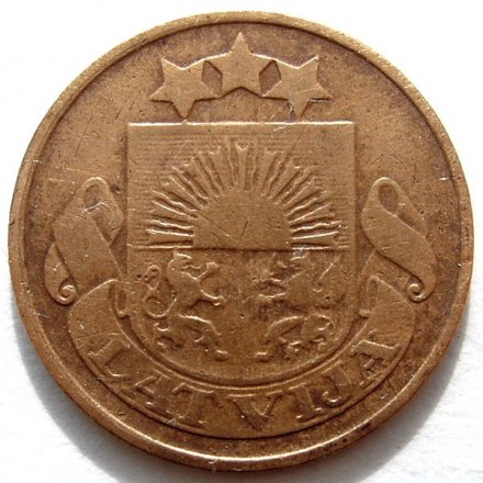 Латвия 1 сантим 1922 год
