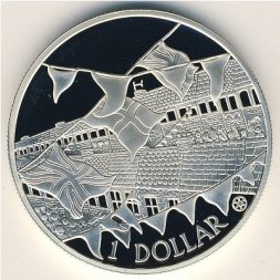 Острова Кука 1 доллар 2002 год