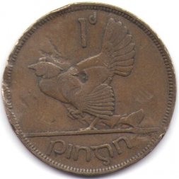 Ирландия 1 пенни 1931 год - F