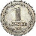 Таджикистан 1 сомони 2022 год