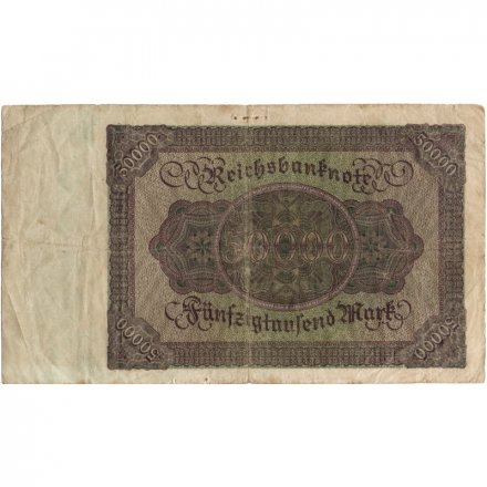 Веймарская Республика 50000 марок 1922 год - F