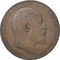Великобритания 1 пенни 1905 год