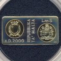 Мальта 5 лир 2000 год