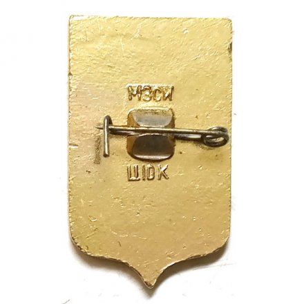 Значок Тихвин. Герб. Серия &quot;Мытищинская современная&quot; (тип 2)