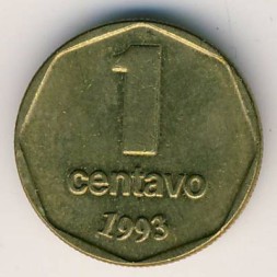 Аргентина 1 сентаво 1993 год