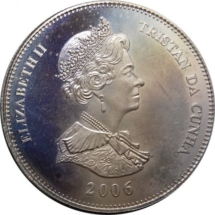 Тристан-да-Кунья 1 крона 2006 год - Каперские суда Южной Атлантики. Columbus