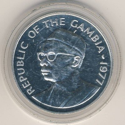 Гамбия 20 даласи 1977 год