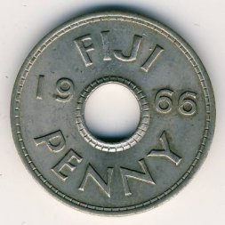 Фиджи 1 пенни 1966 год