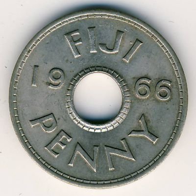 Фиджи 1 пенни 1966 год