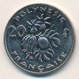 Французская Полинезия 20 франков 2003 год