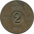 Швеция 2 эре 1956 год