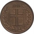 Исландия 1 эйре 1946 год
