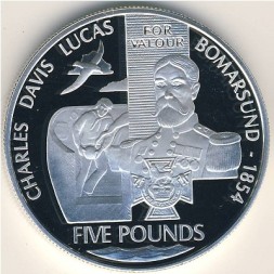 Монета Олдерни 5 фунтов 2006 год