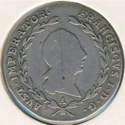 Австрия 5 крейцеров 1820 год