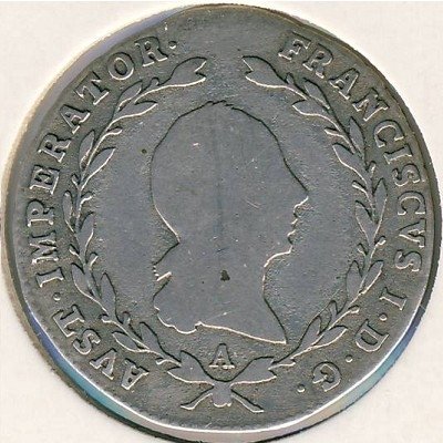Австрия 5 крейцеров 1820 год