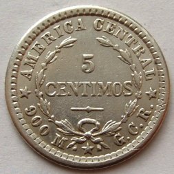 Коста-Рика 5 сентимо 1912 год