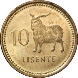 Лесото 10 лисенте 1998 год