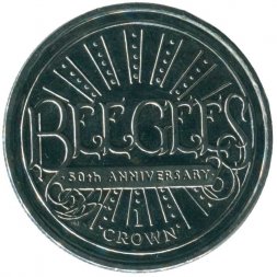 Остров Мэн 1 крона 2009 год - 50 лет Bee Gees