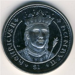 Виргинские острова 1 доллар 2007 год