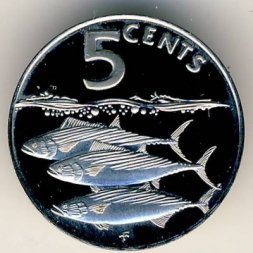 Виргинские острова 5 центов 1985 год