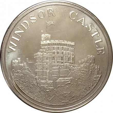 Настольная медаль Виндзорский замок. Windsor Castle. 1979 (в футляре)