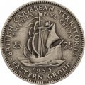 Восточные Карибы 25 центов 1955 год