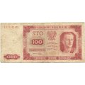 Польша 100 злотых 1948 год - VG