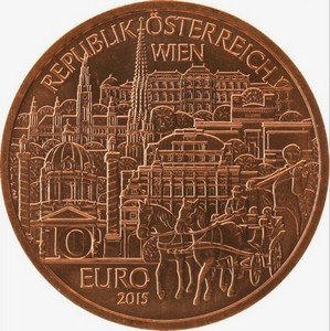 Австрия 10 евро 2015 год - Земли Австрии - Вена