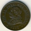 Папская область 4 сольдо 1868 год