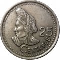 Гватемала 25 сентаво 1996 год