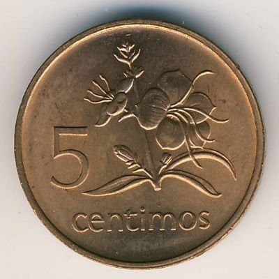 Мозамбик 5 сентимо 1975 год