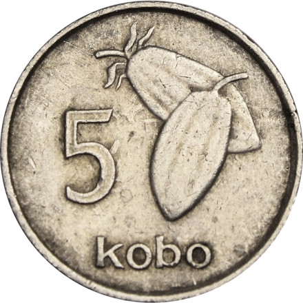 Нигерия 5 кобо 1974 год