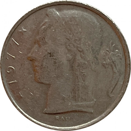 Бельгия 5 франков 1977 год BELGIE