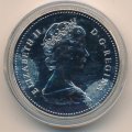 Канада 1 доллар 1989 год - Сплав по реке Маккензи (BU)