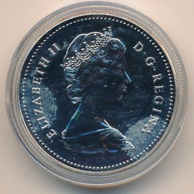 Канада 1 доллар 1989 год - Сплав по реке Маккензи (BU)