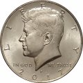 США 1/2 доллара 2017 год - Джон Кеннеди (P)