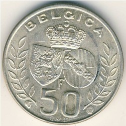 Бельгия 50 франков 1960 год