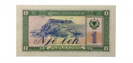 Албания 1 лек 1976 год - UNC