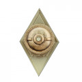 Знак (ромб) об окончании Михайловской ВАА (белый), с бланком удостоверения