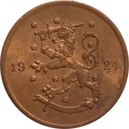 Финляндия 1 пенни 1924 год