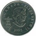 Канада 25 центов 2007 год - Горные лыжи