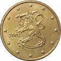 Финляндия 10 евроцентов 2002 год - Герб Финляндии
