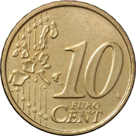 Финляндия 10 евроцентов 2002 год - Герб Финляндии