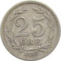 Швеция 25 эре 1897 год