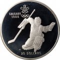 Канада 20 долларов 1986 год - XV зимние Олимпийские Игры, Калгари 1988 - Хоккей