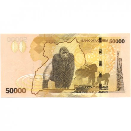 Уганда 50000 шиллингов 2013 год - Гориллы UNC