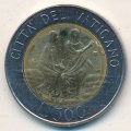 Ватикан 500 лир 1986 год