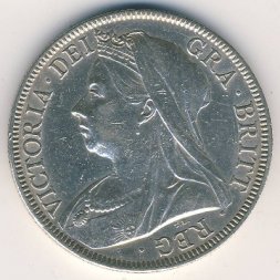 Великобритания 1/2 кроны 1897 год