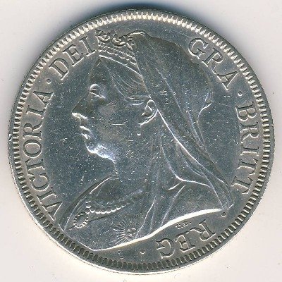 Великобритания 1/2 кроны 1897 год